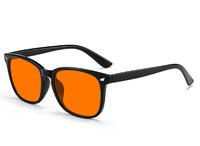 Marque personnalisée Yiwu Usine Bon marché Lentille PC rouge filtre anti-lumière bleue Utilisation de nuit Lunettes de sommeil pour jeux d'ordinateur
