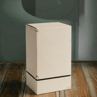 Boîte cadeau de luxe biodégradable personnalisée, parfum, papier artistique avec laminage mat, fermeture magnétique, doublure en mousse, logo personnalisé