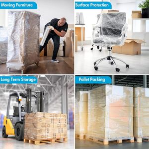 Manual/<b>Machine</b> Used Transparent LLDPE <b>Stretch</b> Wrap Cling Carton Packaging Film Moisture-Proof Soft Roll Packaging Film - Product Image 6