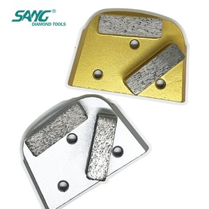 SANG Raspador de unión metálica de alta resistencia, zapatas de desbaste de diamante de doble barra de grano 30 para pulidoras de suelos superabrasivas Lavina - Product Image 2