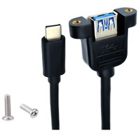 Cable Adaptador OTG de Tipo C a USB 3.0 de 20 cm |   Transferencia de Datos de 10 Gbps para Teléfono y Tableta |   Conectar la unidad flash al teclado