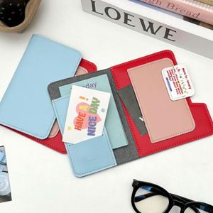 Tarjetero de Cuero PU Colorido, Cartera de Viaje para Tarjetas de Crédito, Organizador de Pasaportes para Regalos - Product Image 3