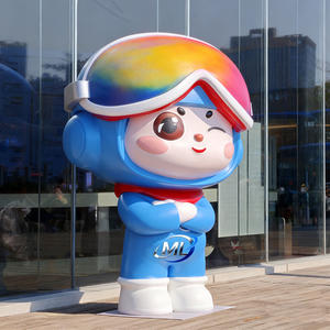 Customized Fiberglass Cartoon <b>Sculptures</b> Large Durable Hand-Painted Decorative Art Pieces for Shopping Malls & Parks - Product Image 3