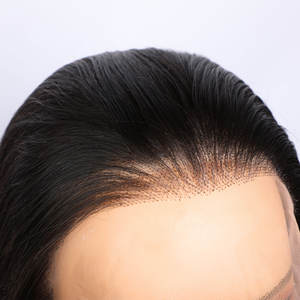 Оптовая продажа: Натуральный парик из необработанных человеческих волос с кружевной передней частью, 180% плотность, китайские волосы, прозрачное кружево 13*4, парики с фронтальным кружевом для женщин - Product Image 2