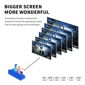 Proyector láser Ultra corto de <span class=keywords><strong>100</strong></span> <span class=keywords><strong>pulgadas</strong></span>, pantalla de <span class=keywords><strong>TV</strong></span> UST ALR motorizada, para <span class=keywords><strong>xiaomi</strong></span> fengmi vava - Product Image 2