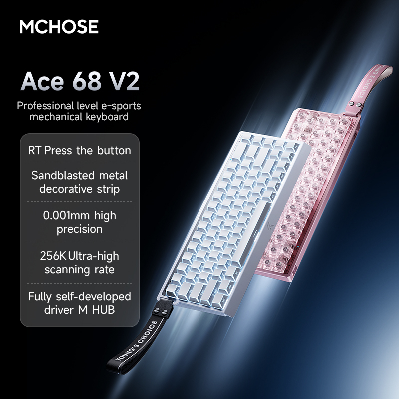 MCHOSE Ace 68 V2 Wired RGB Professional-level E-sports <strong>Magnetic</strong> <strong>Gaming</strong> Keyboards