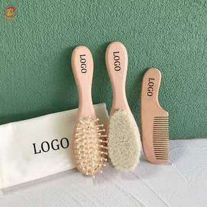Nuevo Set de 3 Piezas 2025 para Bebés, Cepillo y Peine para Cabello de Madera Súper Suave, con Logotipo Personalizado para <span class=keywords><strong>Recién</strong></span> <span class=keywords><strong>Nacidos</strong></span> - Product Image 6