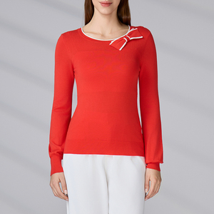 Sweater Manufacturer Custom Ladies Long‑Sleeve Knit <b>Jumper</b> Lightweight Winter Casual Women’s Long Sleeve Knit <b>Pullover</b> Top - Product Image 1