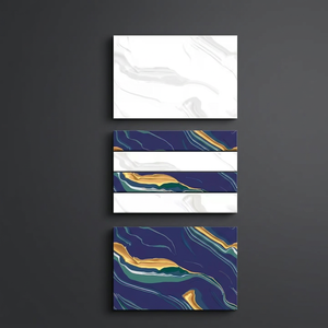 30x45cm Sky Blue Wavy Digital Ceramic <b>Wall</b> Tiles Glossy Glazed Finish for Bathroom Kitchen Interiors - Product Image 1