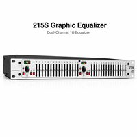 Égaliseur graphique professionnel double 15 bandes AOFO 215S, processeur audio stéréo EQ, métal, actif, portable, pour scène, KTV, sonorisation PA