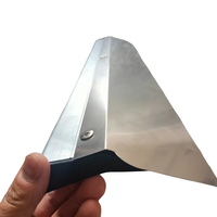 Raclette en alliage d'aluminium pour le lissage du mastic, outil spécial pour murs à bord droit, fabrication chinoise