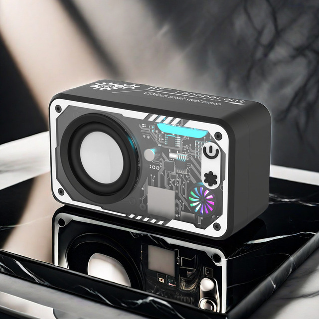 V1 Portable DJ Sound Box Speaker RGB LED Lighting 5W Outdoor Amplifier/Speaker Battery Christmas Gift Factory Wholesale Price