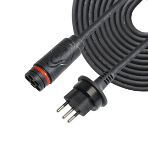 H07RN-F 3x1.5mm2 LNPE 5m avec prise CH Swiss Type T13 câble d'alimentation en caoutchouc étanche IP55 pour Hyper 2000 de Zendur - Product Image 2