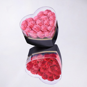 Caja de Regalo en Forma de Corazón con Flores de Jabón para el Día <span class=keywords><strong>del</strong></span> Padre <span class=keywords><strong>y</strong></span> <span class=keywords><strong>del</strong></span> Día de <span class=keywords><strong>la</strong></span> Madre, Colores Personalizados, Expresa Gratitud - Product Image 2