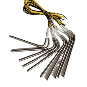 12V 24V 6mm stainless steel Cartridge Heater with angle lead wire for 3D Printer Element