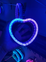 Venta Caliente, Ojos de Ángel 5D en Forma de Corazón, Máscara de Proyector Bi-LED de 3.0 Pulgadas y 2.5 Pulgadas, Halo WRGB, Anillo con Cambio de Color DRL