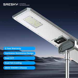 SRESKY 2025 meilleur vendeur intégré extérieur IP65 8800LM réverbère solaire industriel avec écran d'affichage à LED pour une utilisation sur route - Product Image 2