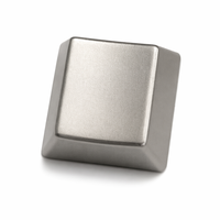 Custom Blank Zinc Alloy Metal Keycap CNC Machined Electroplated Mechanical Keyboard Keycaps Cherry MX Compatible