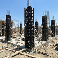 Système de coffrage en béton réglable MINGLEI, moule pour colonne en béton, coffrage en plastique pour colonne et mur combinés