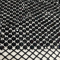 Populaire Carré Strass Maille Résille Étincelant Hot Fix Cristal Tissu pour Robes Sur Mesure Chaussures