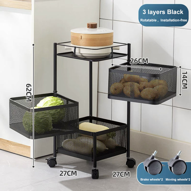 3 couches-Carré -Noir