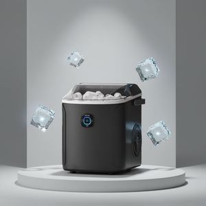 Máquina de Hielo Eléctrica Inteligente para el Hogar, Mini Portátil de 9 Cubos, con Entrada de Agua Embotellada, para Uso Doméstico y en Hoteles - Product Image 2
