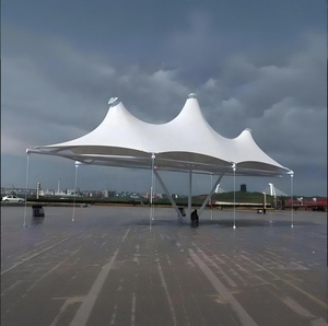 Personalización profesional de alta calidad al aire libre prefabricado PVDF/PVC <span class=keywords><strong>Clare</strong></span> Span Truss membrana estructura sombrilla tienda - Product Image 6