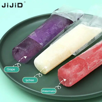 JIJID Wegwerp IJslollyvormpjes Zelfgemaakte DIY Diepvries Tubes Ritsverpakkingen voor Fruitsap, Gelei, Yoghurt, Dranken, IJs