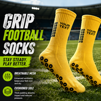 Chaussettes de football antidérapantes unisexes pour la gym, personnalisées, respirantes, de qualité supérieure, pour l'entraînement au football, chaussettes de sport antidérapantes