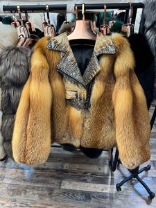 RX pellicce Plus Size soprabito da donna in top a manica lunga spesse e soffici vestiti in pelliccia con grande cappotto con collo di pelliccia - Product Image 6