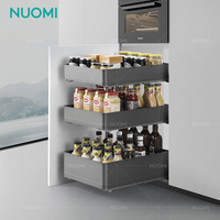 NUOMI Accessoires de meubles : Panier coulissant amovible pour couverts, rangement de cuisine pour tiroirs