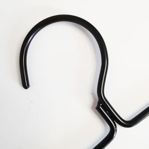 Portant Présentoir Nordique et Ethnique <span class=keywords><strong>pour</strong></span> Écharpe, Châle et Hijab, Cintre en Métal Noir Mat, <span class=keywords><strong>Porte</strong></span>-Serviettes Carré, Cintre à Vêtements en Fer - Product Image 5