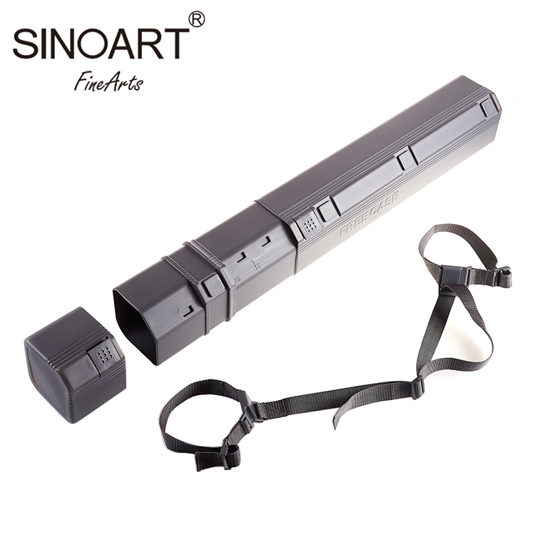 SINOART China Art Supply Black Adjustable Plastic Extendable Drafting Tube