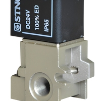 Vanne pneumatique à action directe STNC TG23-06EK-NO 3/2 voies 1/8'' normalement ouverte, corps en aluminium moulé sous pression, câblage avec bobine LED