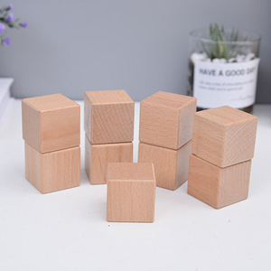<span class=keywords><strong>Cubo</strong></span> de Madera de Haya Maciza de 4 cm, Juguetes Educativos Montessori, Bloques de Madera para Niños, Manualidades - Product Image 4
