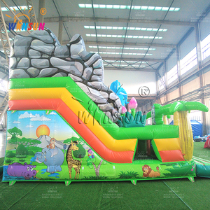 Parc animalier gonflable pour enfants, nouveau design, monde animalier gonflable, trampoline gonflable - Product Image 6