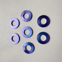 Écrous hexagonaux Torx en alliage de titane Gr.5 haute résistance bleus M12 M14 pour modification de moto (vente en gros)
