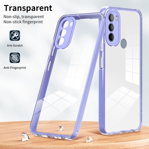 Funda para <span class=keywords><strong>Motorola</strong></span> <span class=keywords><strong>Moto</strong></span> <span class=keywords><strong>G31</strong></span> Versión Brasil, 3 en 1, Transparente, TPU, Marco de PC de Color, Antigolpes, Protectora, para Teléfono Móvil - Product Image 2