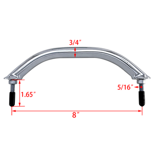 ราวจับสแตนเลสขัดเงาทรงวงรีสำหรับเรือยอชท์และรถบ้าน ISURE MARINE - Product Image 5
