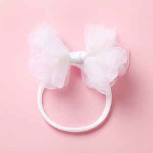 Offre Spéciale Mignon dentelle fleur princesse Artificielle Chapeaux Photographie Bébé Fille <span class=keywords><strong>turban</strong></span> Bandeau Cheveux Accessoires - Product Image 5