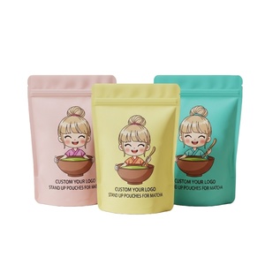 Custom Printed Food Grade Aluminum <b>Foil</b> Stand Up Zipper Pouch for Coffee Match Tea Flat Bottom Bag FDA Supplier Low MOQ - Product Image 1