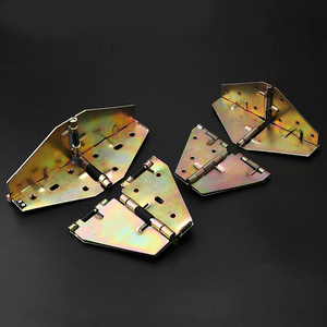 Charnières papillon haute résistance pour table ronde, quincaillerie de conversion relevable, mécanisme de pliage à ressort à 180 degrés - Product Image 2