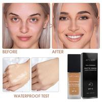 Fond de teint liquide éclaircissant personnalisable SPF 15 Crème anti-cernes imperméable sans paraben Poudre libre Maquillage manufacturé