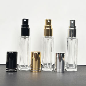 B053-10 Mini Portátil 10mL Tamanho Viagem Perfume <span class=keywords><strong>Tester</strong></span> Garrafas De Vidro Recarregáveis Screw Cap Impressão de tela preta prata ouro - Product Image 2