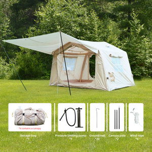 Carpa de Techo Beige de Tela Oxford, Resistente a la Nieve y al Sol, Gran Espacio, Plegable y Fácil de Guardar, Oferta de Verano 2026, Envío desde Almacén en EE. UU. - Product Image 6