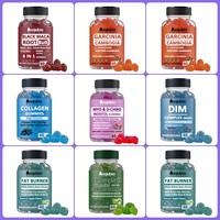 Gommes à la biotine au collagène Gommes Vitamine a D3 B1 B2 B6 B12 Gommes à la biotine et aux vitamines pour la peau Gommes au collagène