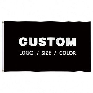 Wholesale Premium Fabric Good Quality Best Price Black Custom Flags <b>Banners</b> - Product Image 2