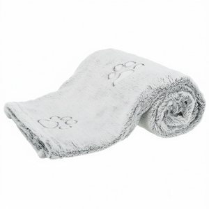 Nando Pet Blanket 100x70 Cm Light Grey Soft Fleece Dog Bed Cover - Product Image 2