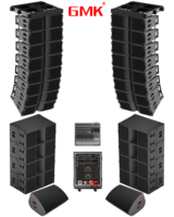 Haut-parleur de basses à double bobine de 8 pouces KAFA208, 2 voies, subwoofer professionnel pour système de sonorisation en ligne