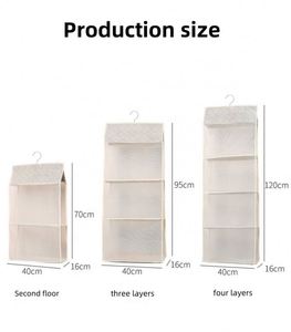 Household Storage Hanging Closet Organizer Net Bag Cover for <b>Wardrobe</b> Dust Cover Convenient Hanging Bags - Product Image 6